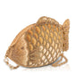 Mary Frances Fresh Catch Gold Beaded Fish Shaped Crossbody Handbag