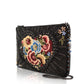 Mary Frances Blossom Heart Crossbody Handbag    Floral Fashion Bag