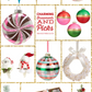 Red and Pink Sparkly Faux Packages  Set of 2  Pink and Red Christmas Decorations