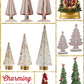 Frosted Gingerbread Trees Set of 2 Gingerbread Christmas Decorations