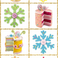 19" December Diamonds Green Swirl Lollipop Pick • Lollipop Wreath Attachment