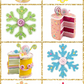 10" December Diamonds Snow Cream Towne Cup Cake