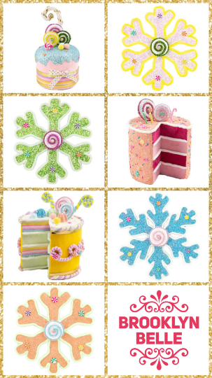 6" December Diamonds Cupcake Ornament