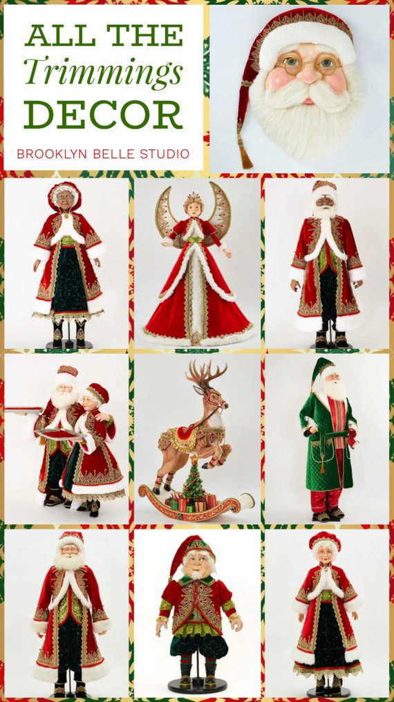 Katherine's Collection Santa And Reindeer Tabletop  Katherine's Collection Christmas Decor