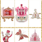 December Diamonds 11.5" Pink Nutcracker Theatre with LED