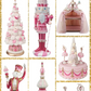 December Diamonds 11.5" Pink Nutcracker Theatre with LED