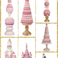 16.5" Pink Candy Frosting Tree   Lighted Tree Decoration