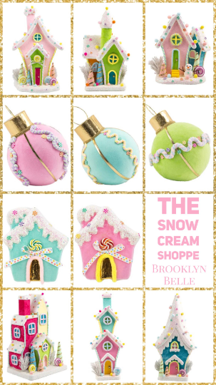 December Diamonds Pink Candy House Ornament