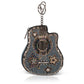 Mary Frances Stars & Strings Mini Guitar Beaded Coin Purse Keyring