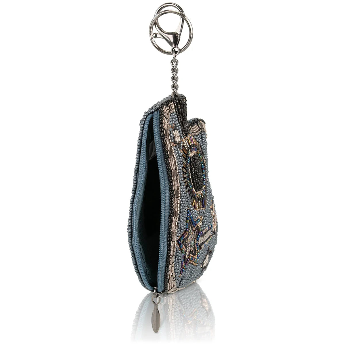 Mary Frances Stars & Strings Mini Guitar Beaded Coin Purse Keyring