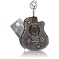 Mary Frances Stars & Strings Guitar Shaped Beaded Crossbody Handbag