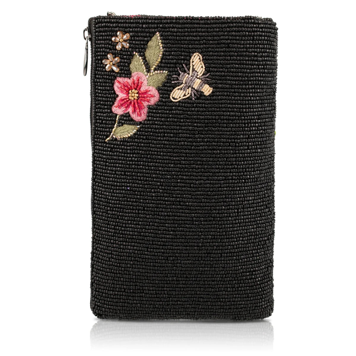 Mary Frances Buzz and Bloom Floral Bee Crossbody Phone Bag