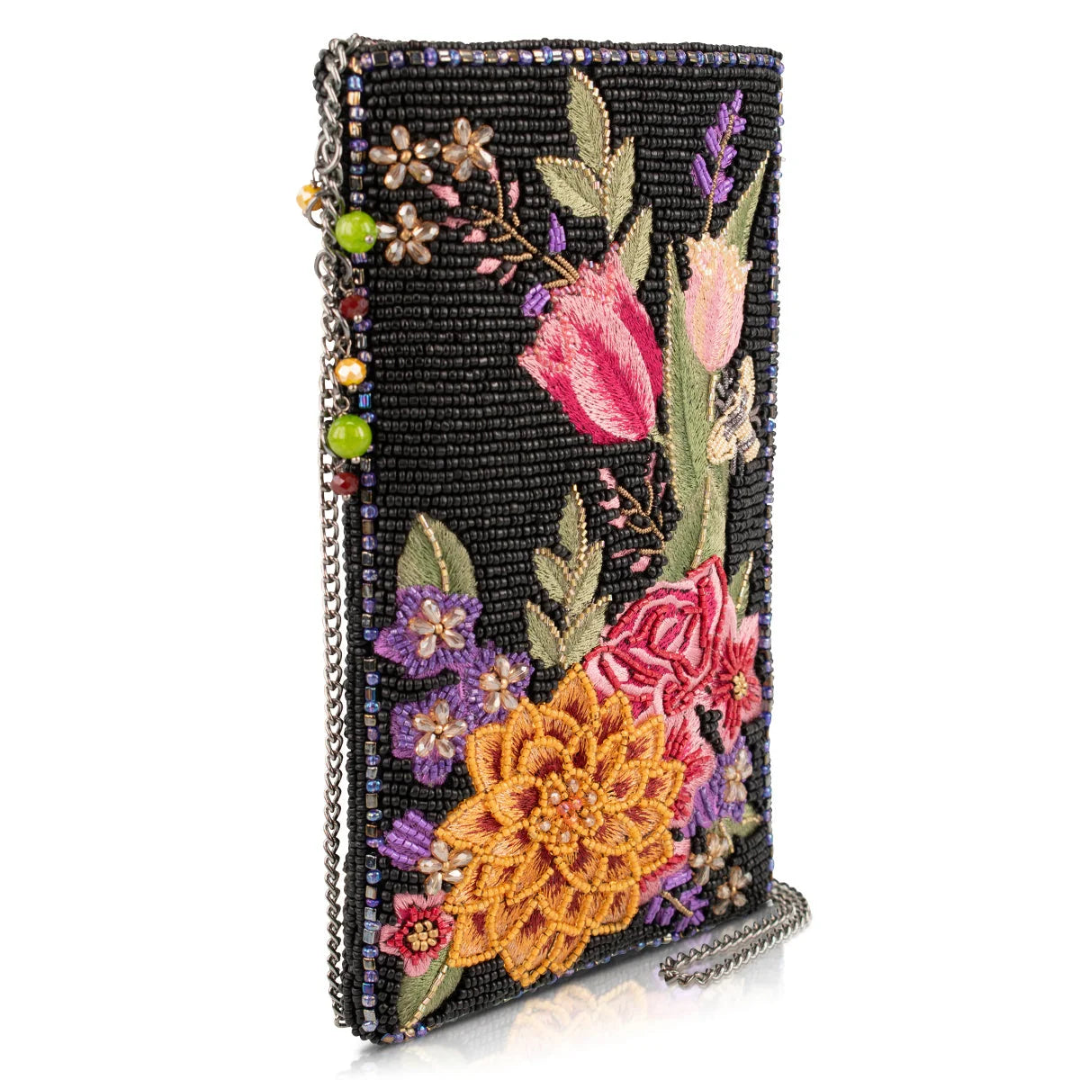 Mary Frances Buzz and Bloom Floral Bee Crossbody Phone Bag