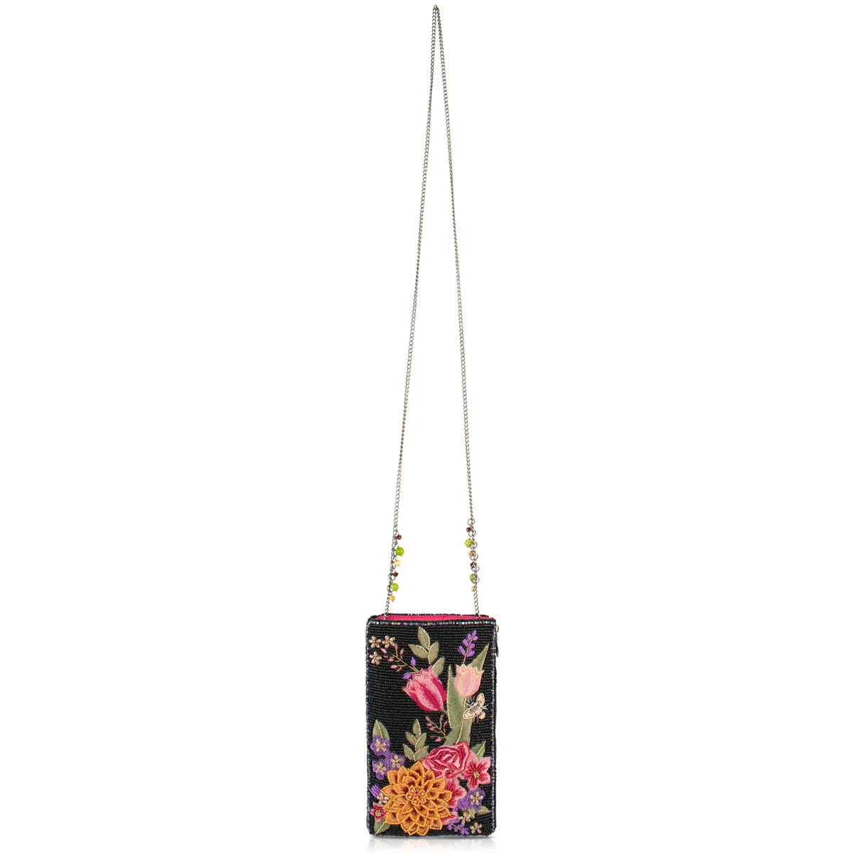 Mary Frances Buzz and Bloom Floral Bee Crossbody Phone Bag