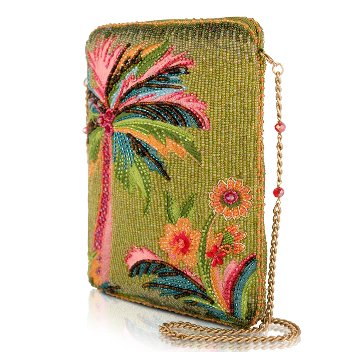 Mary Frances Endless Summer Mini Crossbody Handbag  Mary Frances Palm Tree Fashion Bag