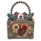 Mary Frances Fluttering Heart Beaded Floral Top Handle Bag Handbag   Mary Frances Lovebirds Hummingbirds Bag