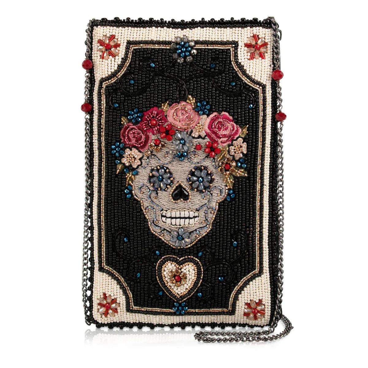 Mary Frances Floral Spirit Crossbody Phone Bag   Mary Frances Crowned Skull Fashion Handbag