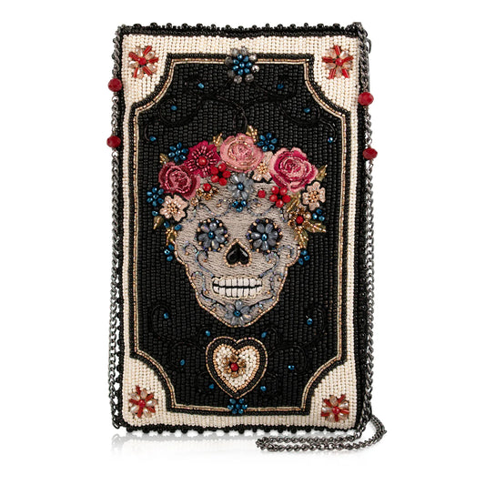 Mary Frances Floral Spirit Crossbody Phone Bag   Mary Frances Crowned Skull Fashion Handbag