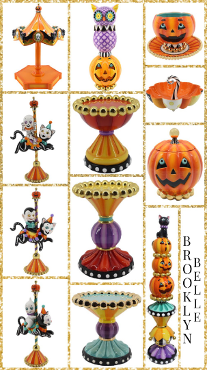 December Diamonds Halloween Skeleton on Cat Carousel – Brooklyn Belle
