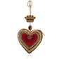 Mary Frances High Court Coin Purse Heart Keychain Charm Handbag Accessory