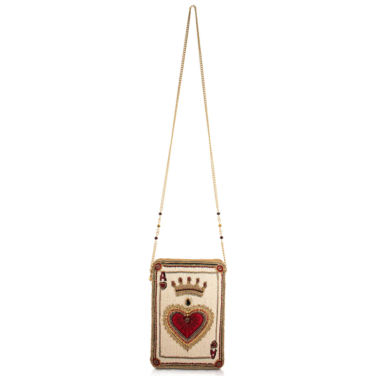Mary Frances High Court Mini Crossbody Handbag  Mary Frances Heart Playing Card Bag