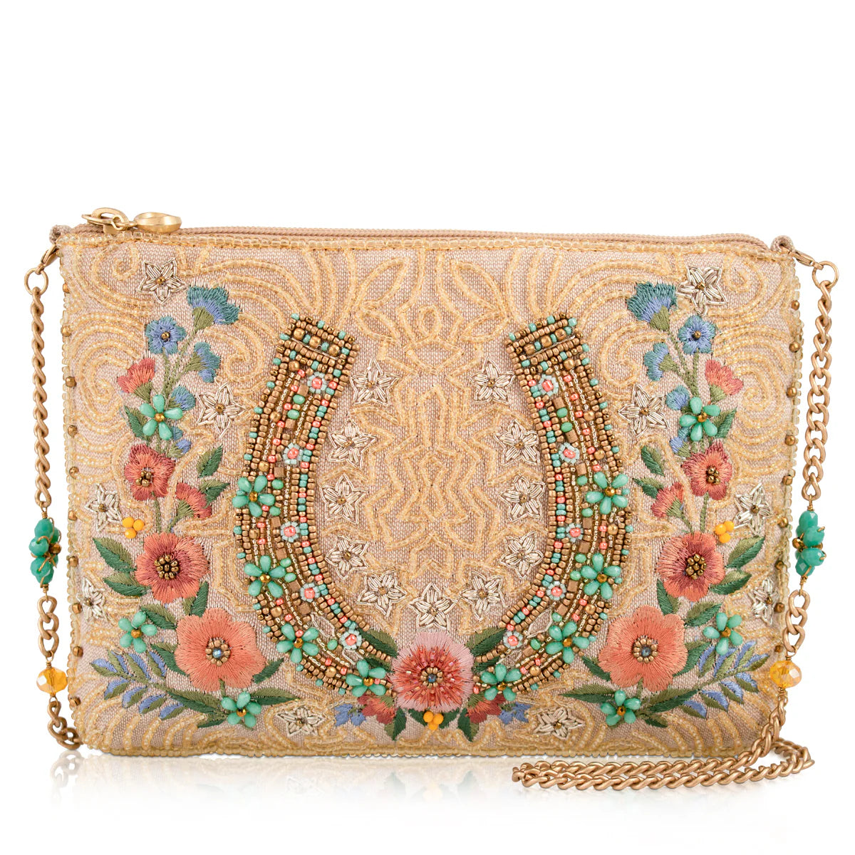 Mary Frances Iron Luck Mini Crossbody Handbag  Mary Frances Horseshoe Fashion Bag