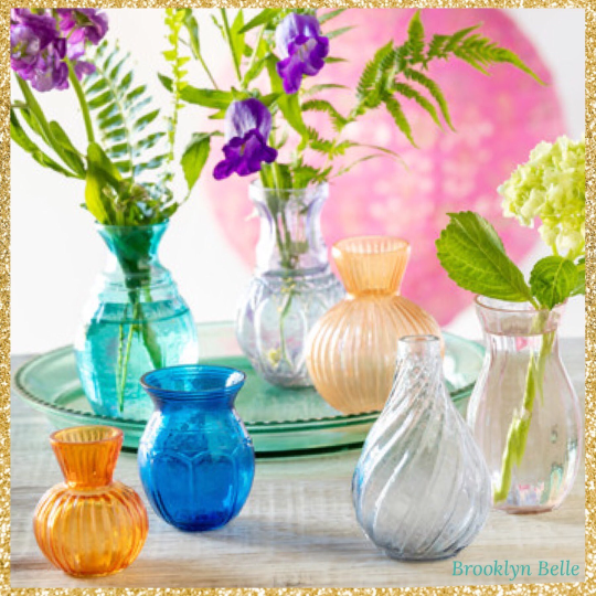 Large Arc-En-Ciel Collection Glass Vase Set