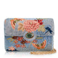 Mary Frances Lotus Mist Crossbody Handbag  Mary Frances Floral Fashion Bag