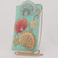 Mary Frances Washed Ashore Coastal Seashells Mini Crossbody Phone Bag
