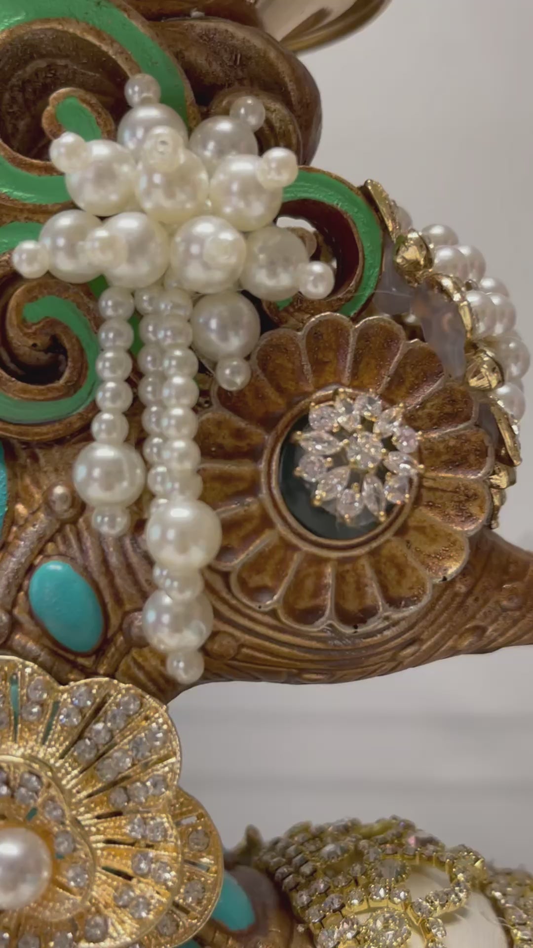 Jeweled Seahorse Finial Candle Holder Mark Roberts Home Decor