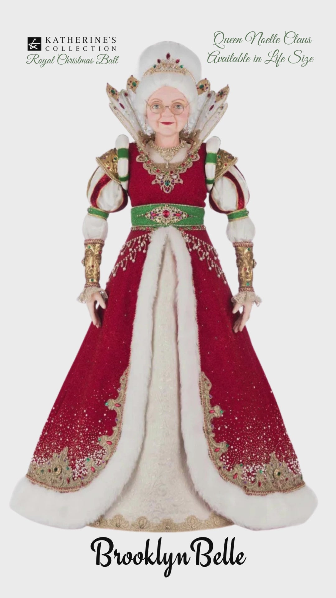 Katherine's Collection Christmas Life Size Queen Noelle Mrs. Claus