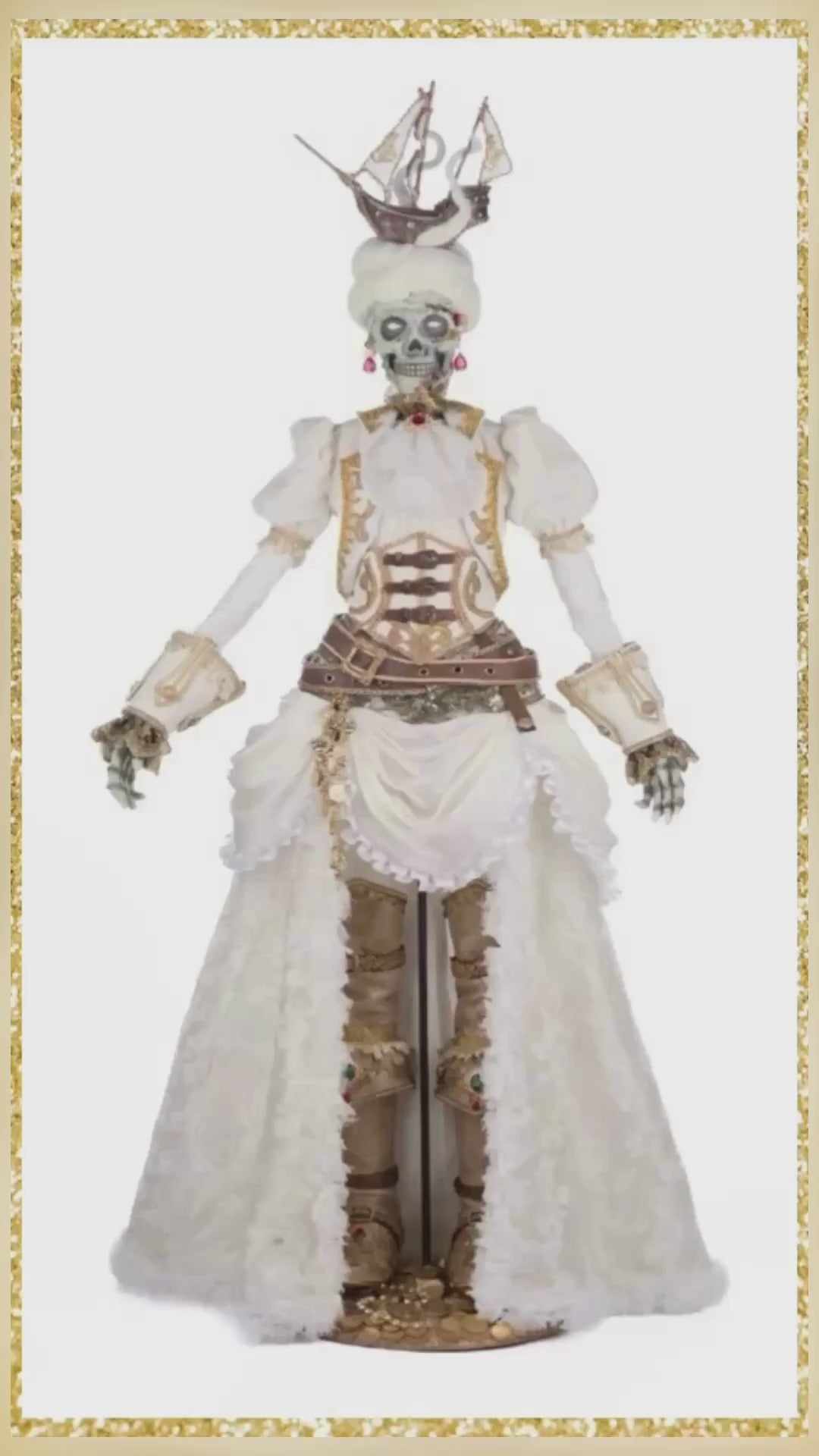 Katherine's Collection Halloween Skeleton Fancy Jeweled Skull
