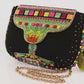 Mary Frances Margarita Mood Beaded Cocktail Crossbody Handbag