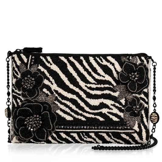Mary Frances Primal Balance Crossbody Handbag    Zebra Stripes Fashion Bag
