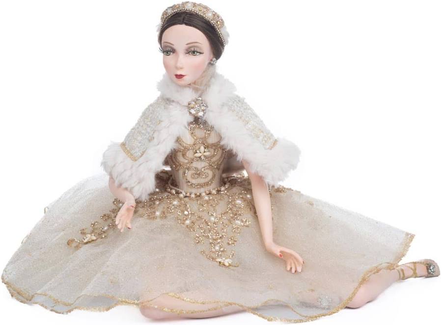Katherine's Collection Christmas Comfort and Joy Sitting Fairy Ballerina Doll