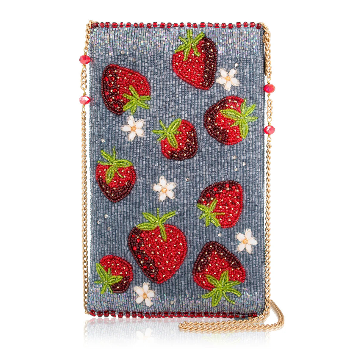 Mary Frances Strawberry Jam Crossbody Phone Bag