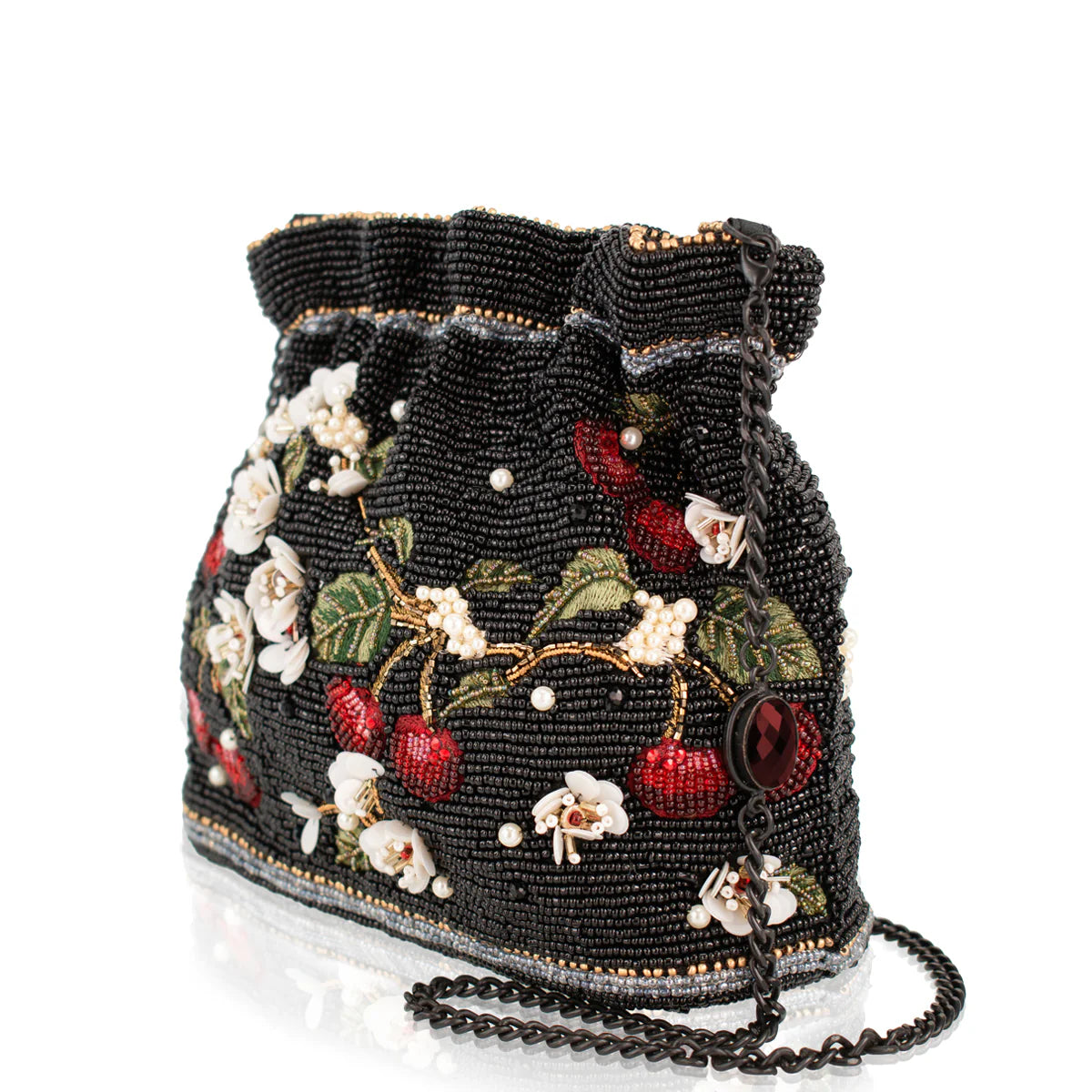 Mary Frances Sweet & Tart Crossbody Handbag  Mary Frances Floral Cherries Fashion Bag