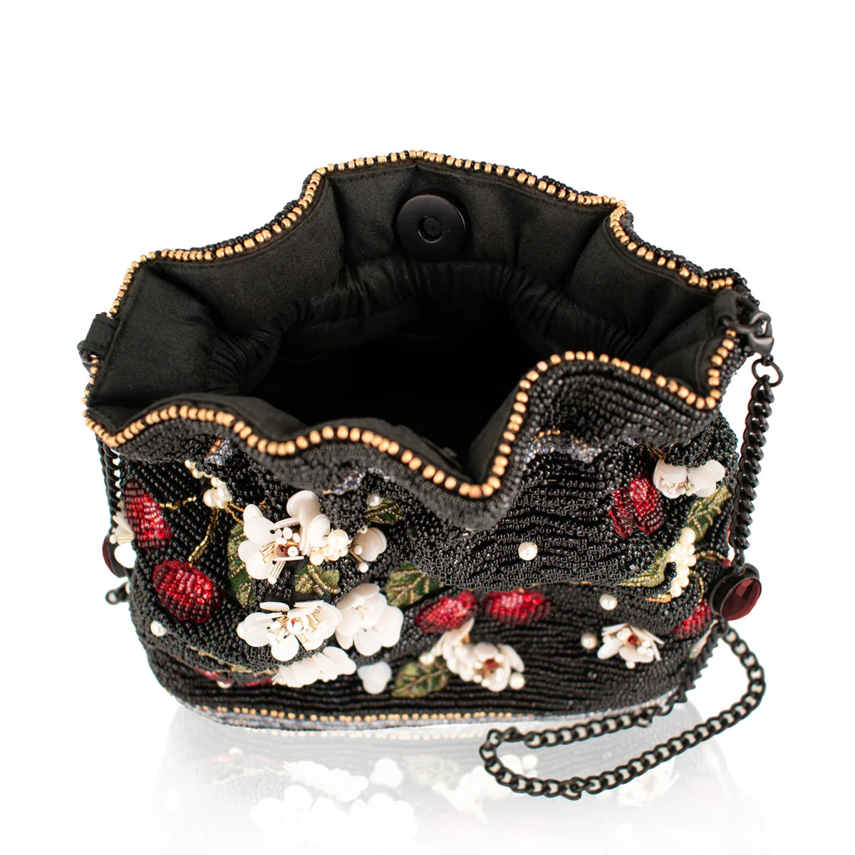 Mary Frances Sweet & Tart Crossbody Handbag  Mary Frances Floral Cherries Fashion Bag