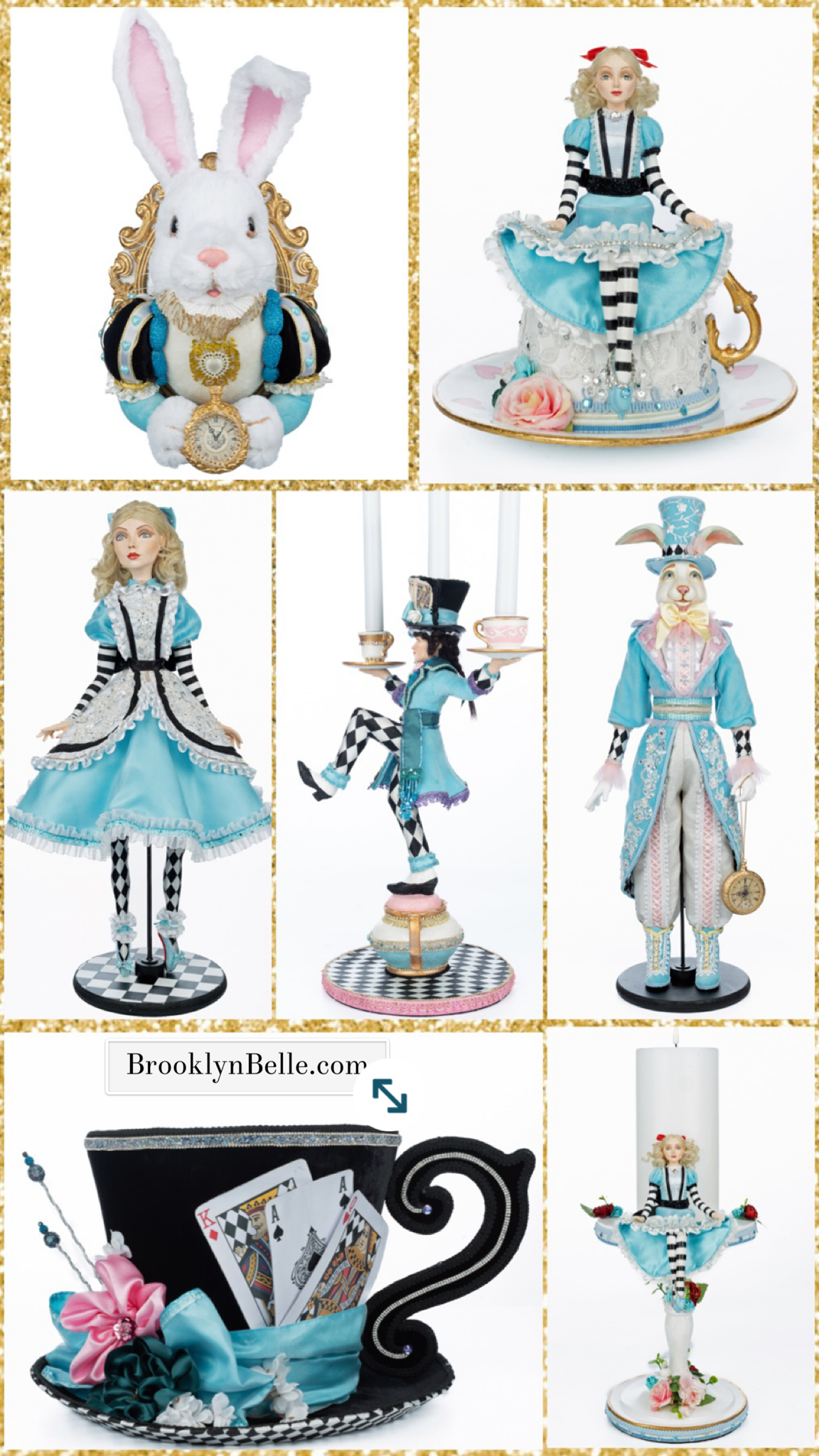 Katherine's Collection White Rabbit Life Size   Katherine's Collection Hearts and Wonderland