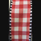 Red And White Check Ribbon