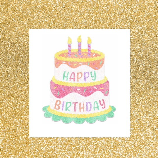 Large Happy Birthday Cake Sign