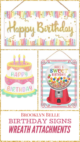 Large Happy Birthday Cake Sign