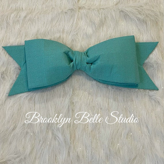 Big Teal Big Wreath Bow Attachment