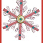 Peppermint Christmas Snowflake Decor