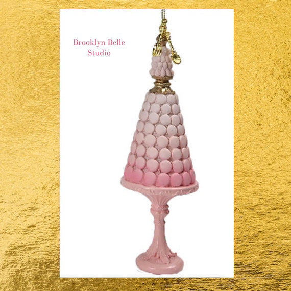 7 Pink Dessert Tree Ornaments
