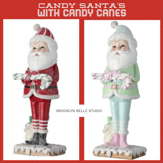 Candy Santa Figure With Candy Canes