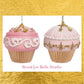 Set Of 2 Pink Faux Cake Decorations