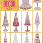 Set Of 2 Pink Faux Cake Decorations