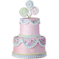 5 Inch Pastel Blue Candy Decorated Cake