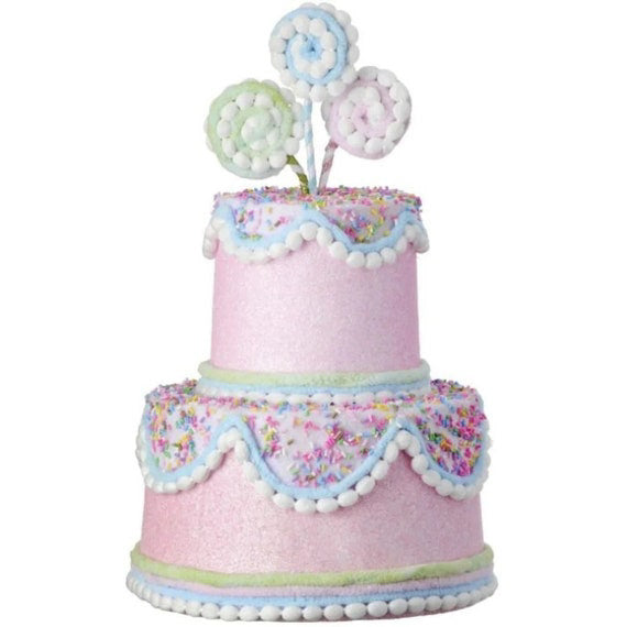 5 Inch Pastel Blue Candy Decorated Cake